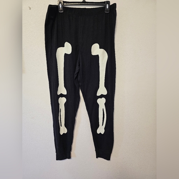Carter's Black and White Skeleton Cotton Pants Halloween Adult Size XL NWOT - Picture 8 of 8